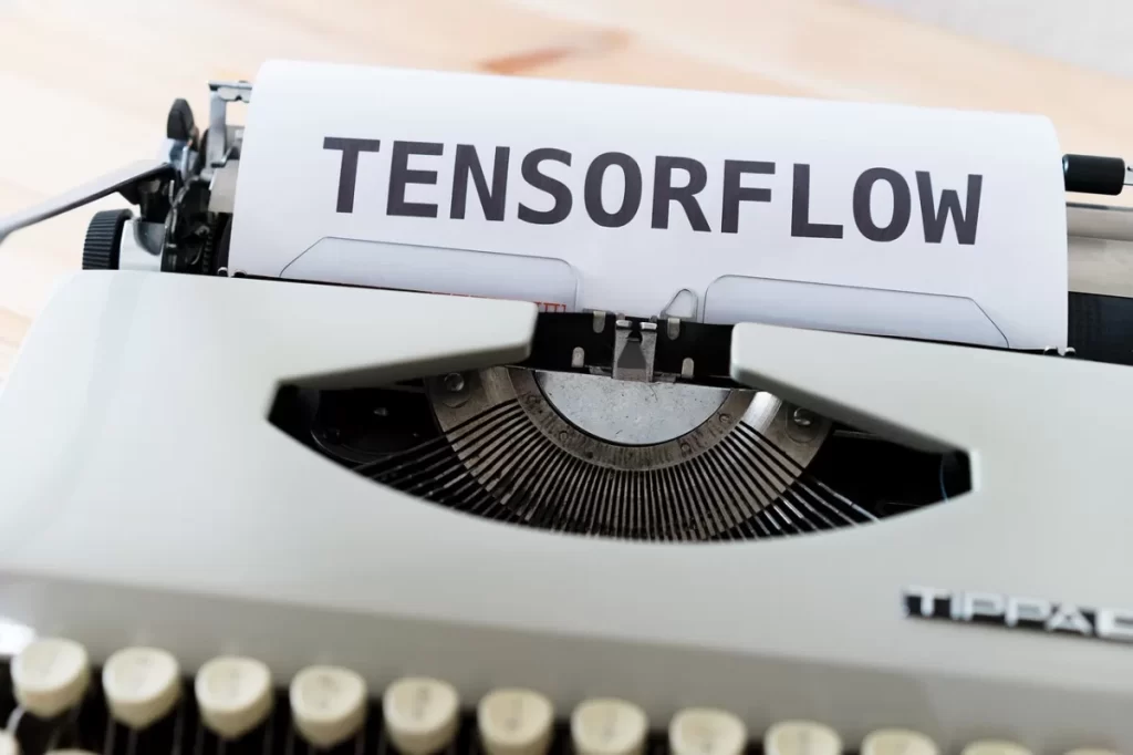 person looking at cityscape with robots and humans