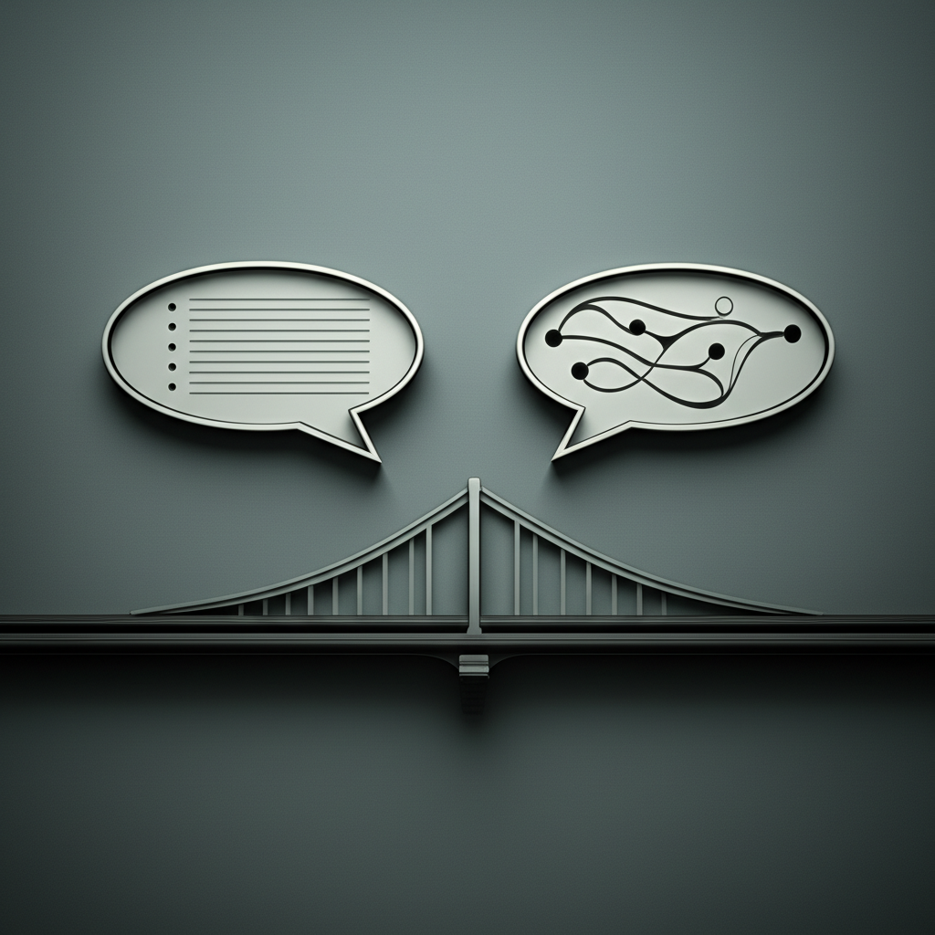 Two people from different cultural backgrounds communicating effectively.