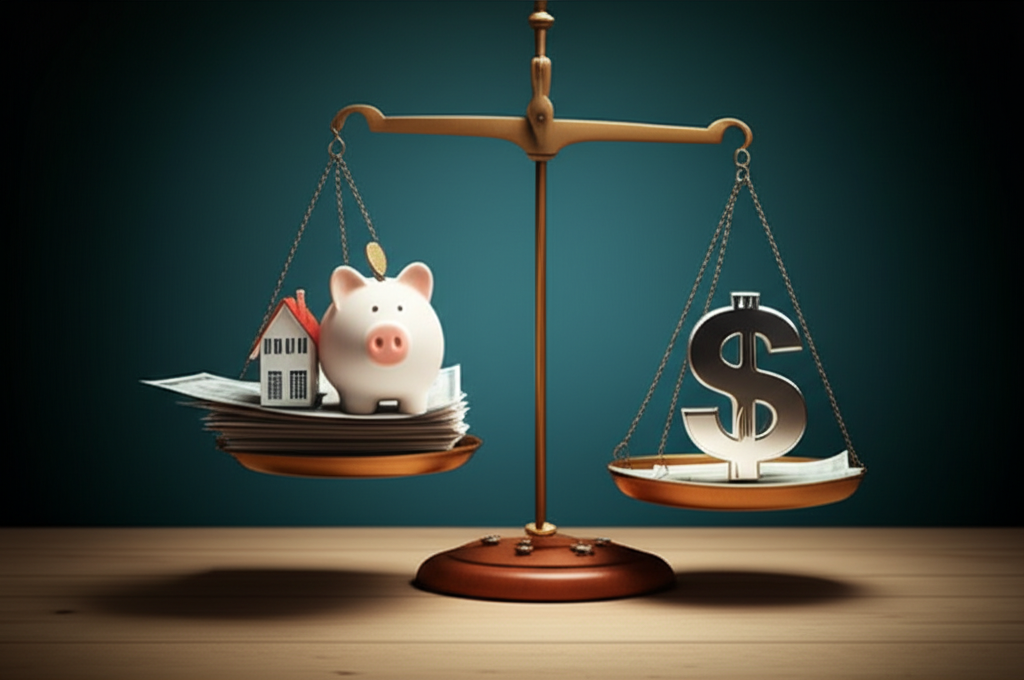 Illustration of using assets like a home to meet sponsorship income requirements.