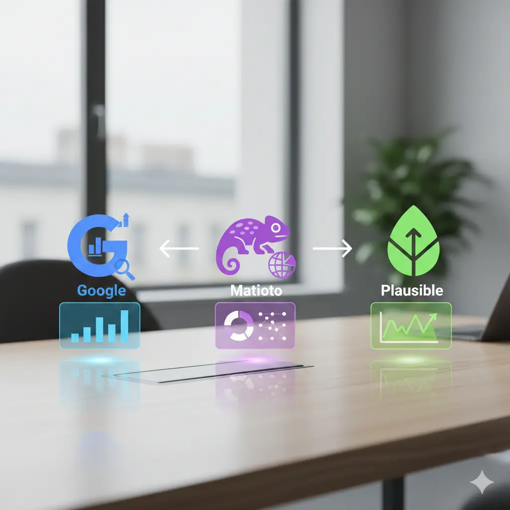 Google Analytics vs Matomo vs Plausible Comparison