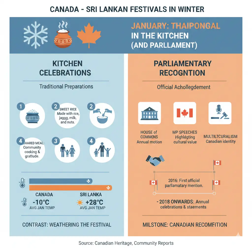Infographic: Canada - Celebrating Sri Lankan Festivals in Canadian Winter — key facts and figures at a glance