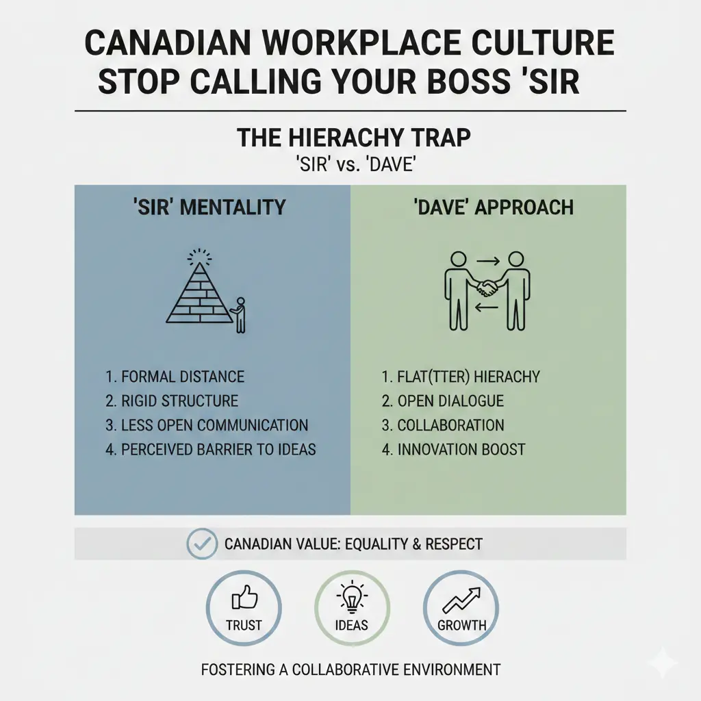 Infographic: Canadian Workplace Culture: Why You Should Stop Calling Your Boss "Sir" — key facts and figures at a glance