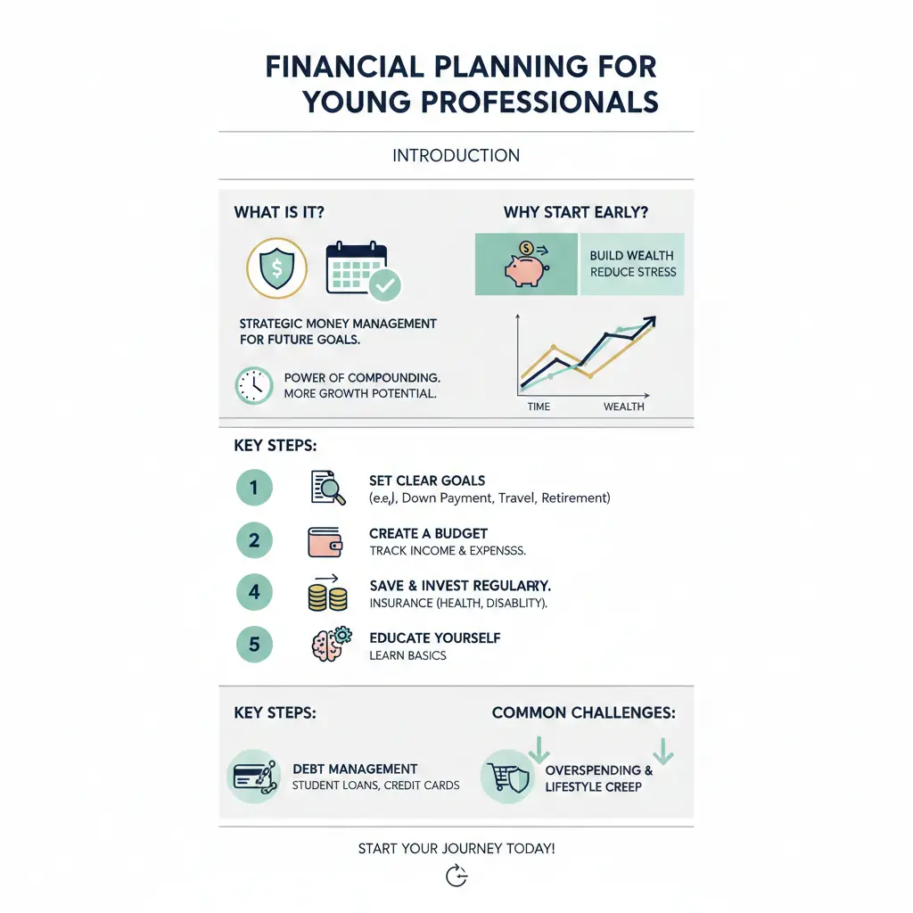 Infographic: Financial Planning for Young Professionals — key facts and figures at a glance