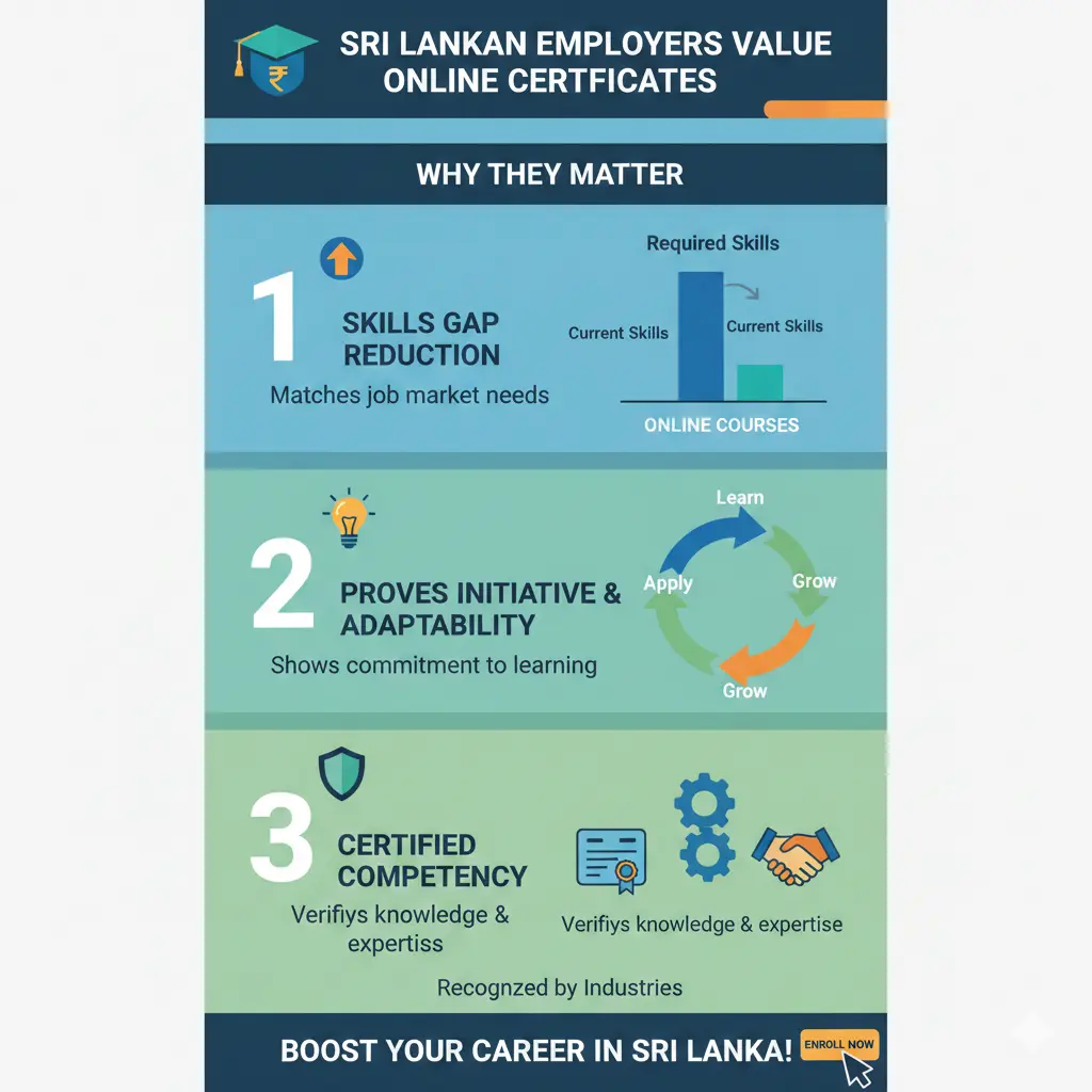 Infographic: Free and low‑cost online courses with certificates that Sri Lankan employers value. — key facts and figures at a glance