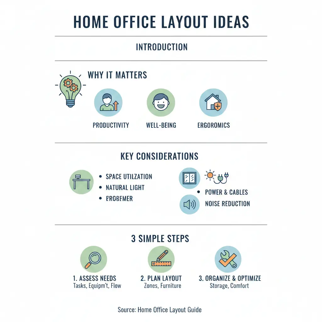 Infographic: Home Office Layout Ideas — key facts and figures at a glance