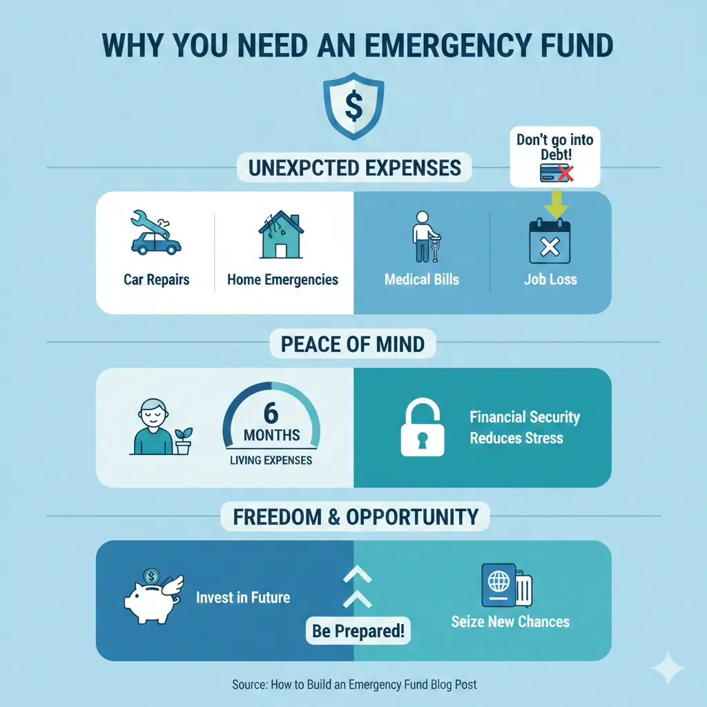 Infographic: How to Build an Emergency Fund — key facts and figures at a glance