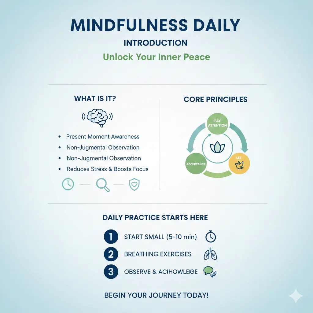 Infographic: How to Practice Mindfulness Daily — key facts and figures at a glance