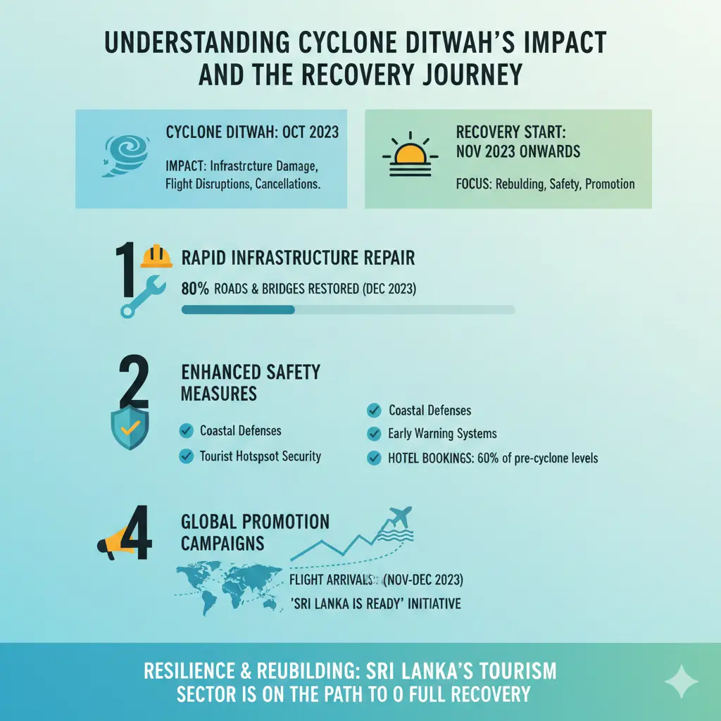 Infographic: How tourism industry is recovering in Sri Lanka after cyclone Ditwah — key facts and figures at a glance