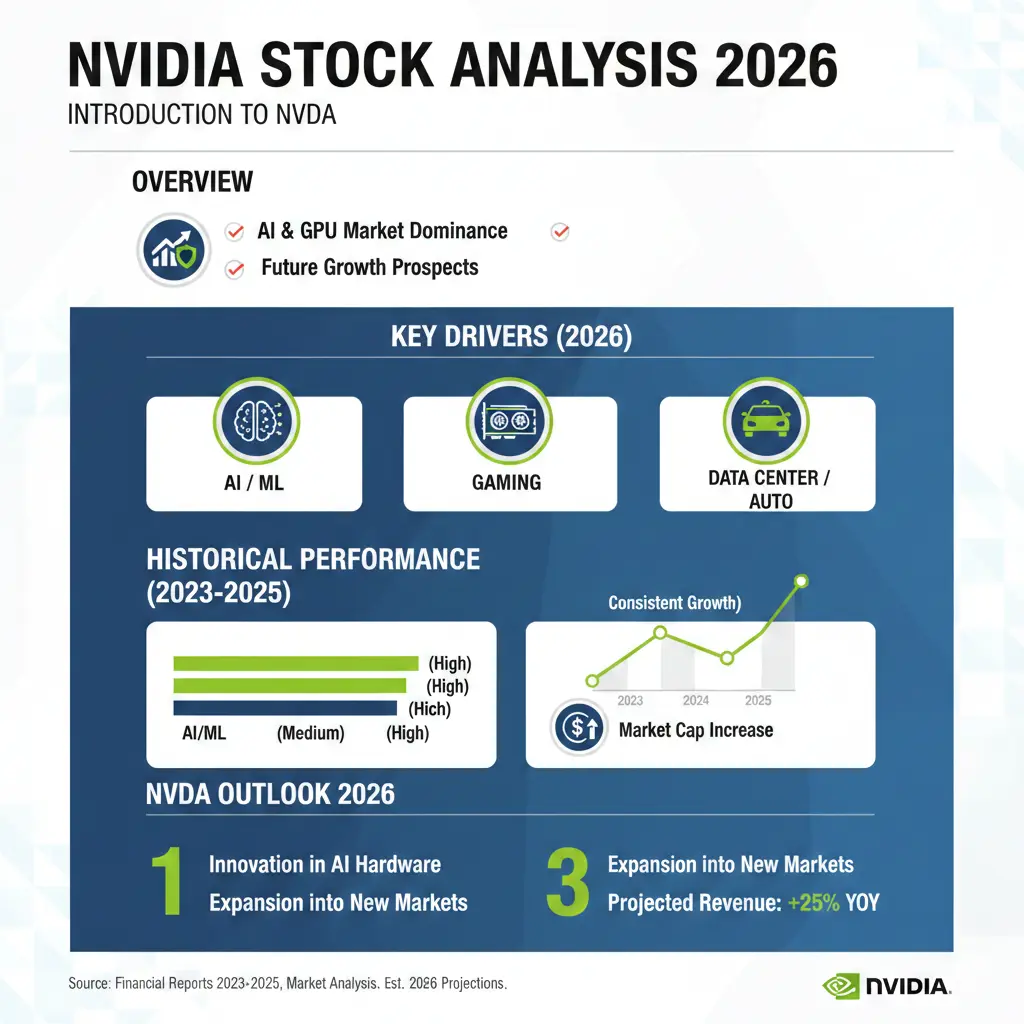 Infographic: Nvidia Stock Analysis 2026 — key facts and figures at a glance