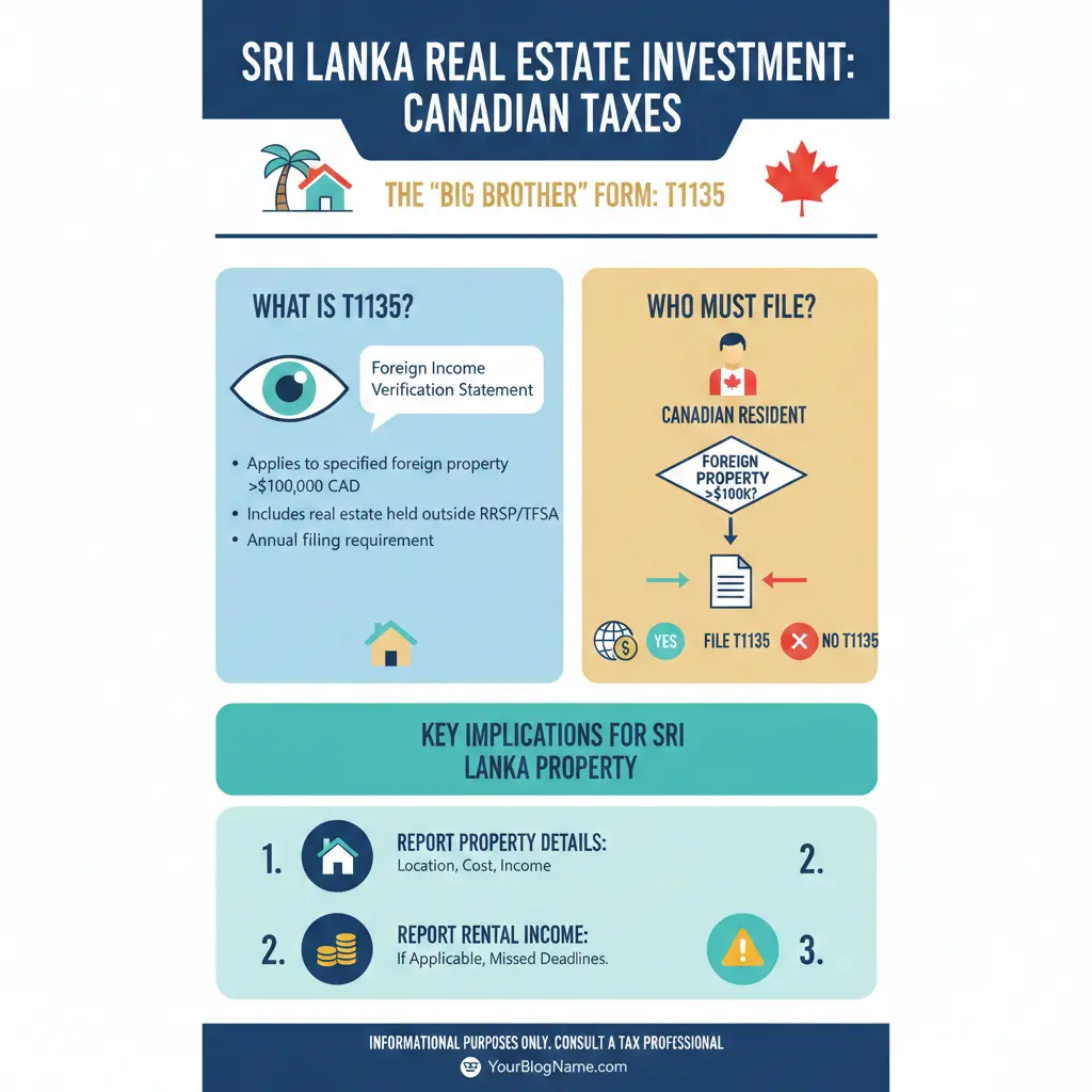 Infographic: Real Estate Investment in Sri Lanka: Tax Implications for Canadian Residents — key facts and figures at a glance