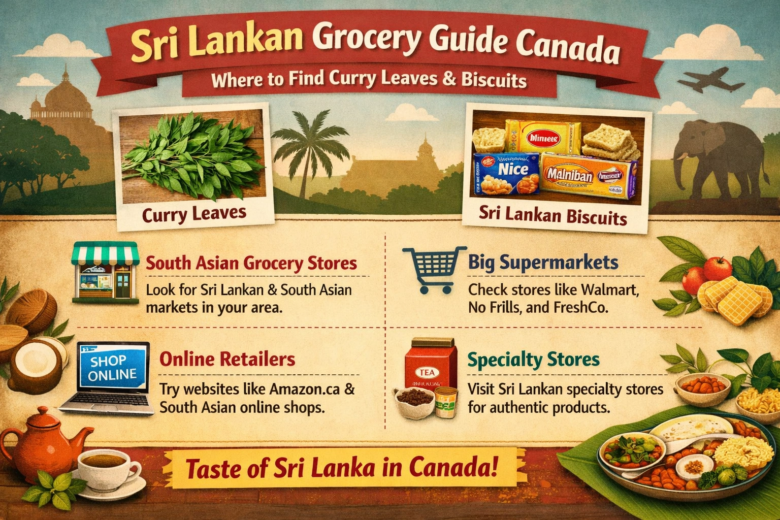 Finding Sri Lankan Groceries in Canada: From Pol Sambol to Munchee Biscuits