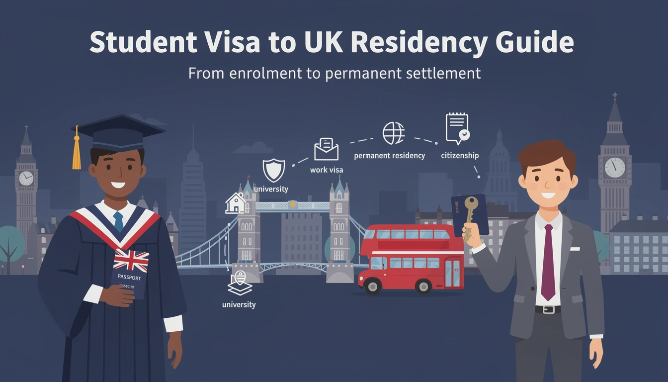 Student Visa to UK Residency Guide
