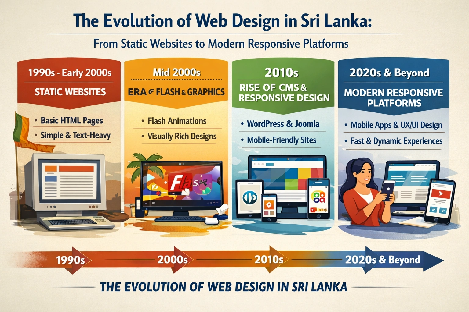 The Evolution of Web Design in Sri Lanka: From Static Websites to Modern Responsive Platforms