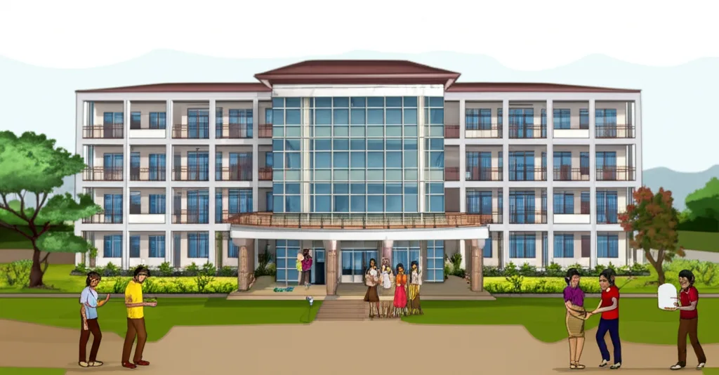 Students studying IT and engineering at a Sri Lankan university campus lab