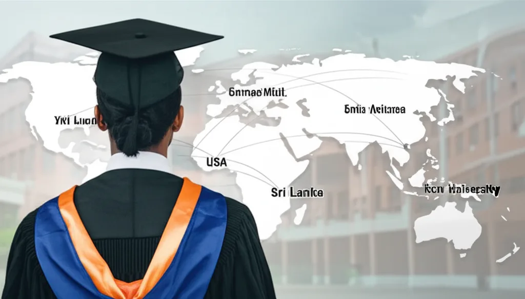 A graduate from a Sri Lankan school considering future university options worldwide.