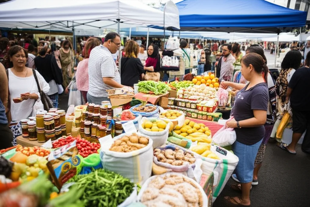 A grocery store aisle stocked with familiar Sri Lankan food products.