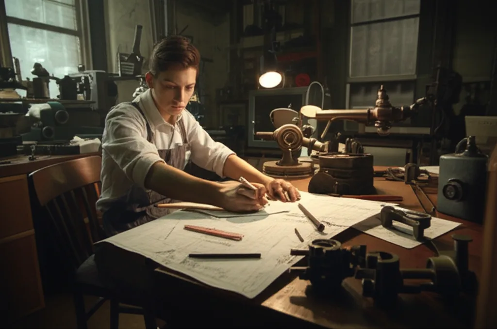 An illustration of Dhammika Perera's early entrepreneurial days.