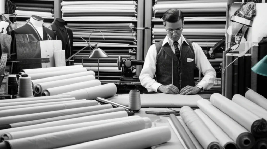 The humble beginnings of a tailoring shop, representing the foundation of Hameedia.