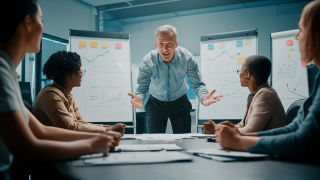 A revitalized and motivated team at Dankotuwa discussing new production strategies.