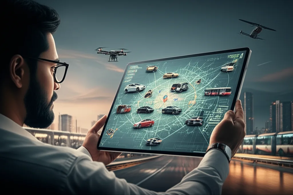 A futuristic vision of Colombo's integrated transport system, symbolizing Jiffry Zulfer's ongoing legacy.