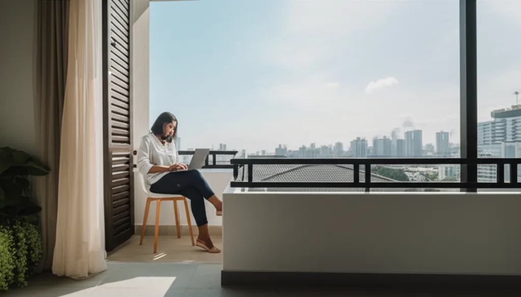 The interior of a modern rental apartment in Colombo, highlighting a flexible lifestyle.