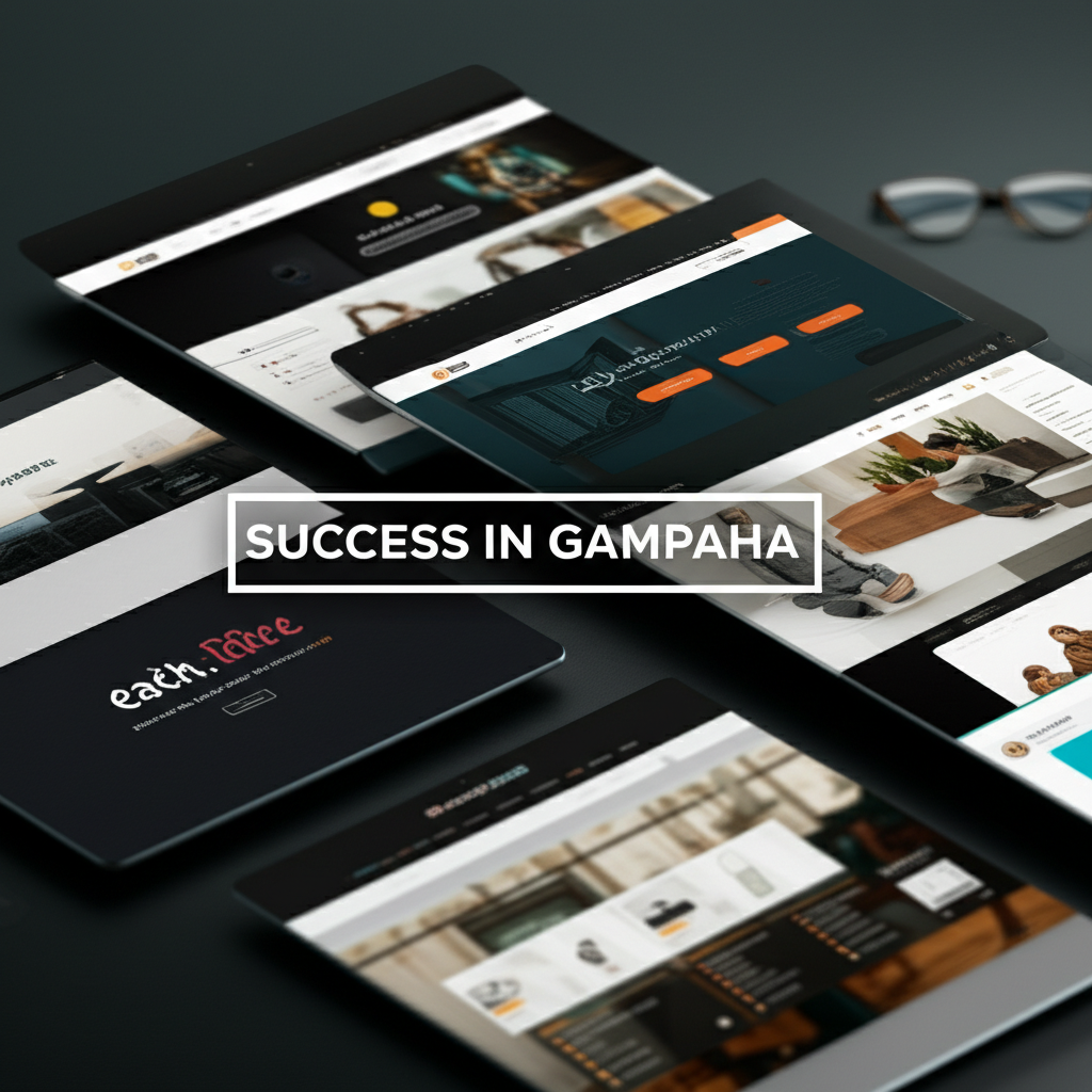 A portfolio of websites designed for Gampaha businesses by Mobiz International.
