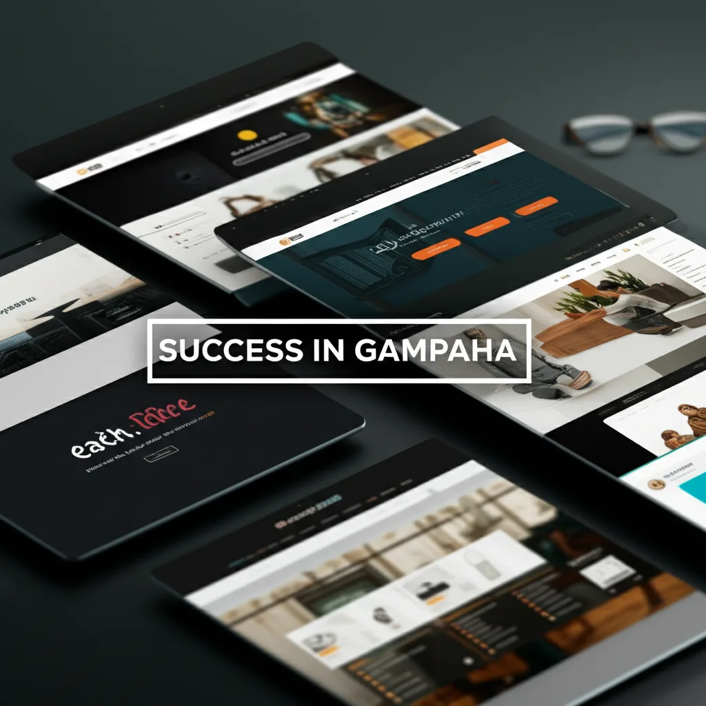 A portfolio of websites designed for Gampaha businesses by Mobiz International.