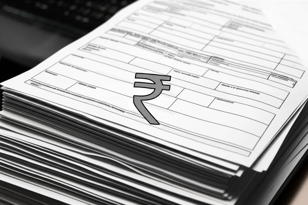 Organized financial documents required to prove financial stability for an F-1 visa.