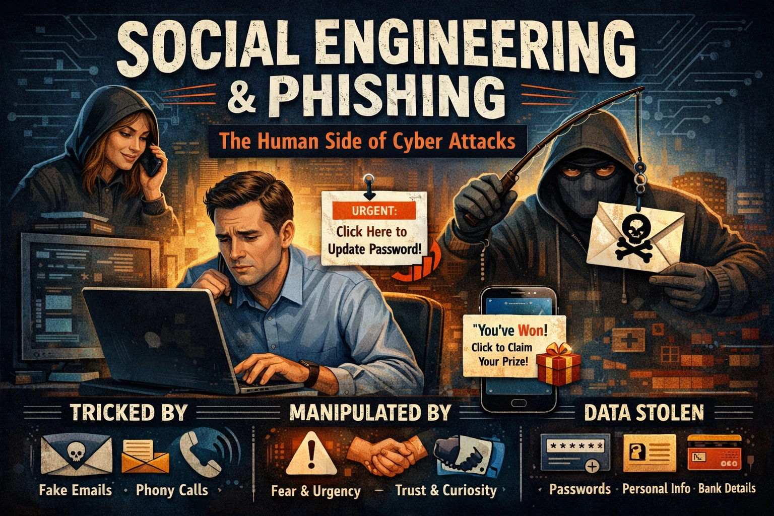 Social Engineering and Phishing: The Human Side of Cyber Attacks