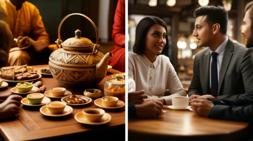 Comparing Sri Lankan and American networking styles.