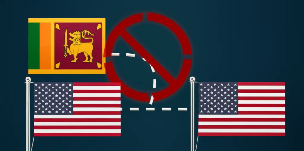 Diagram showing Sri Lankan credit history does not transfer to the US.