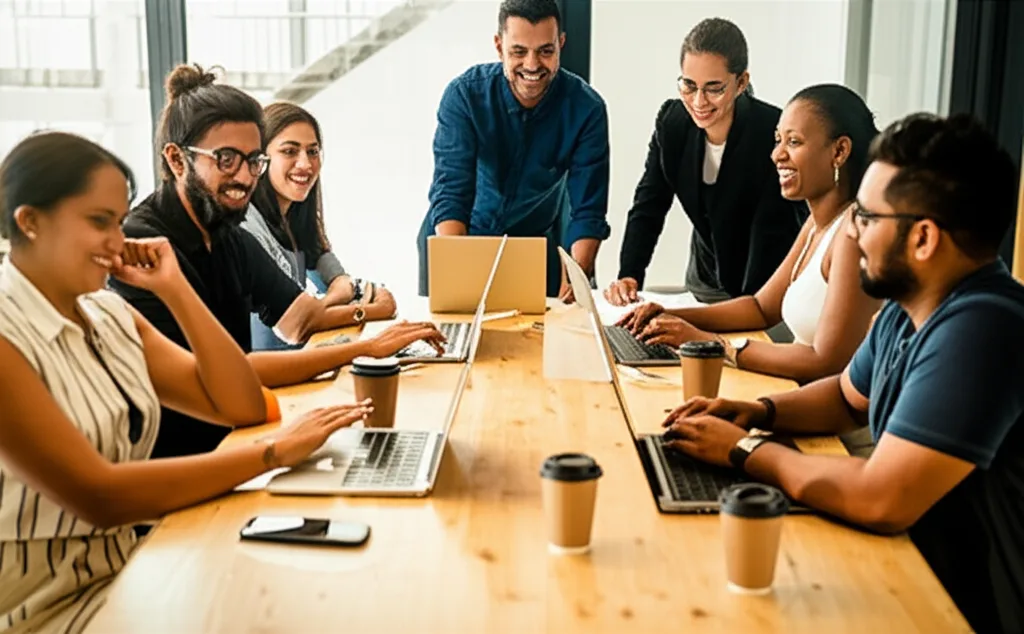 Sri Lankan entrepreneurs collaborating on a new business venture in the US.