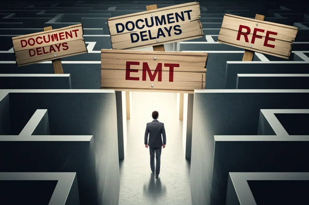 Illustration of overcoming common challenges in the credential evaluation process.