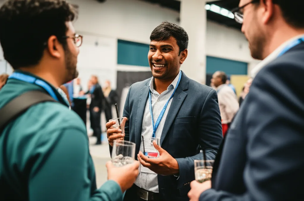 Making a positive impact at a professional networking event.