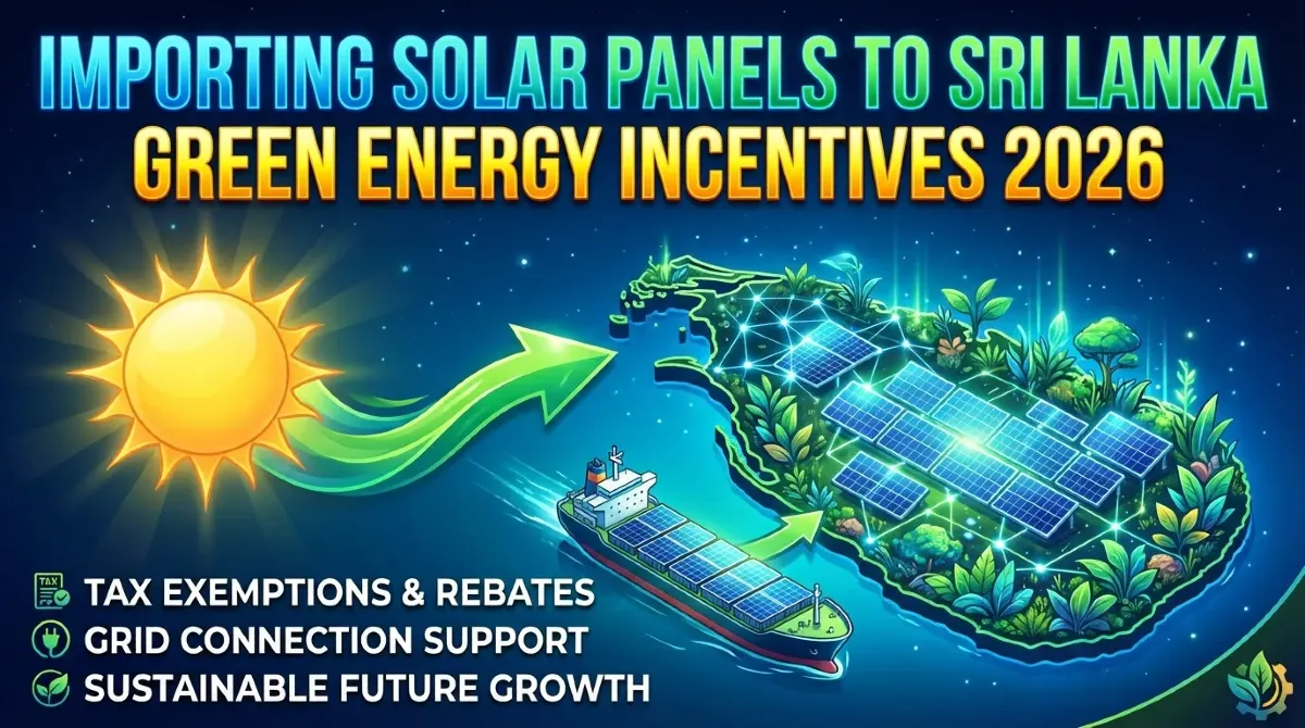 Importing Solar Panels to Sri Lanka: Green Energy Incentives 2026