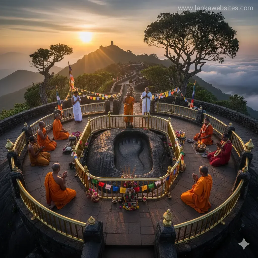 Adam's Peak Footprint: Sacred to Four Religions