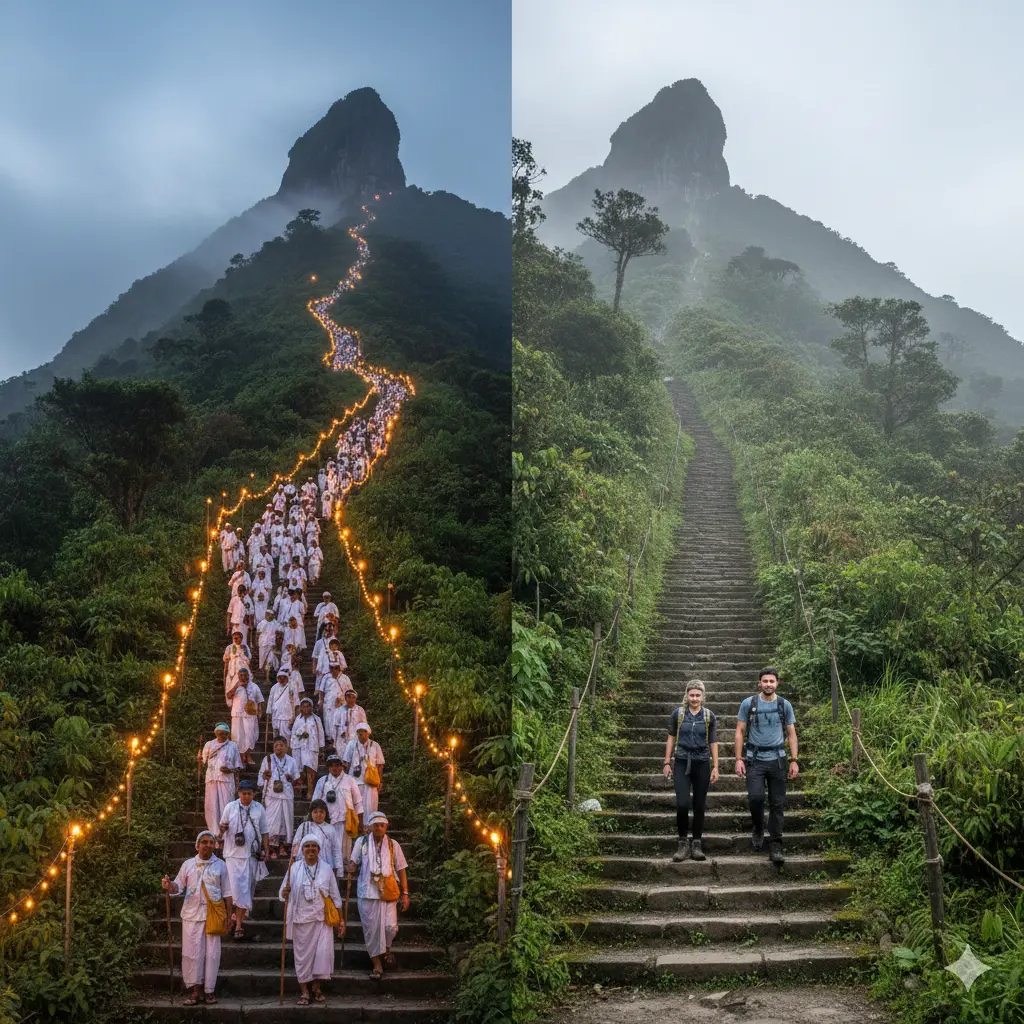 Climbing Adam’s Peak (Sri Pada): Pilgrimage vs Off-Season Hike