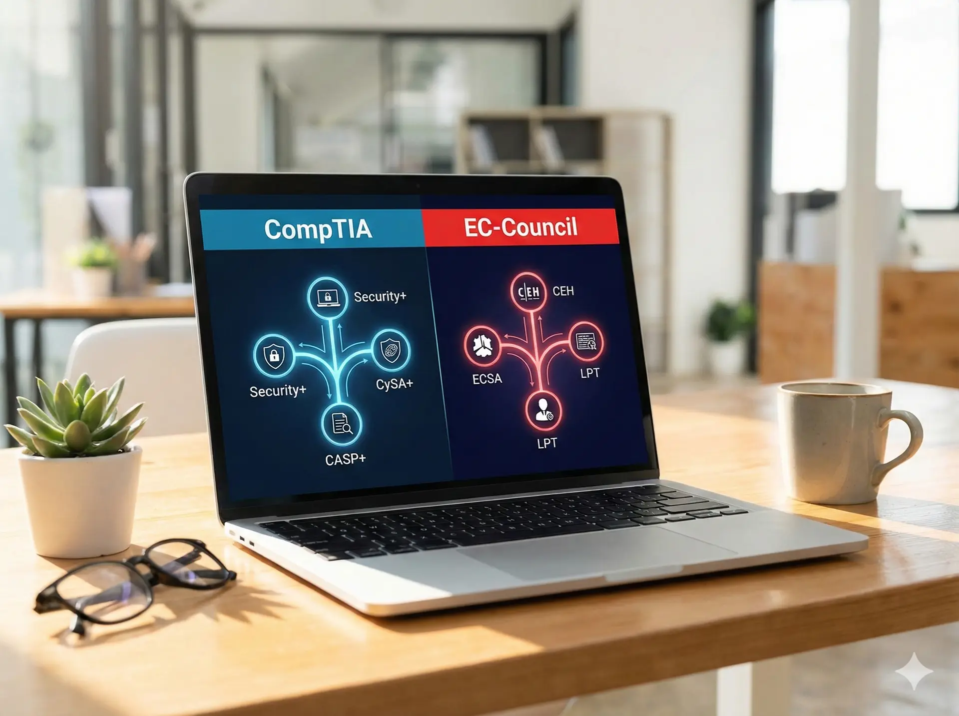 Cybersecurity Certification Roadmap: CompTIA vs EC-Council