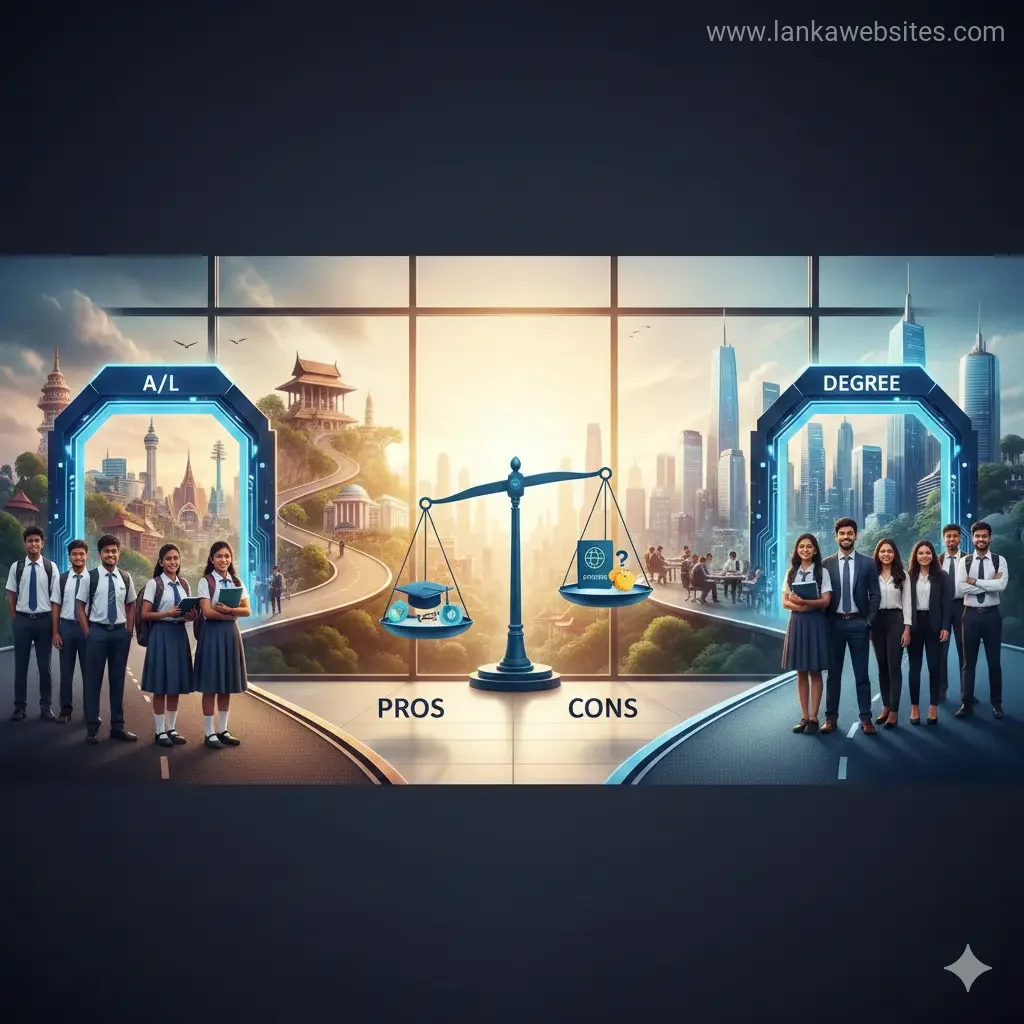 Should Sri Lankan Students Go Abroad After A/L or After Degree? Pros and Cons