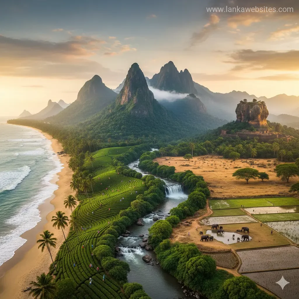 Sri Lanka's Topographic Diversity in a Small Area