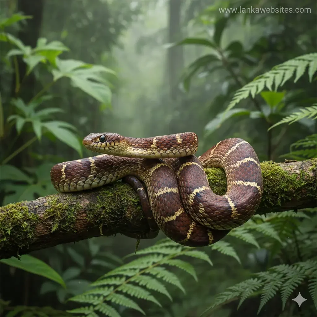 The Barred Kukri Snake: Endemic Serpent