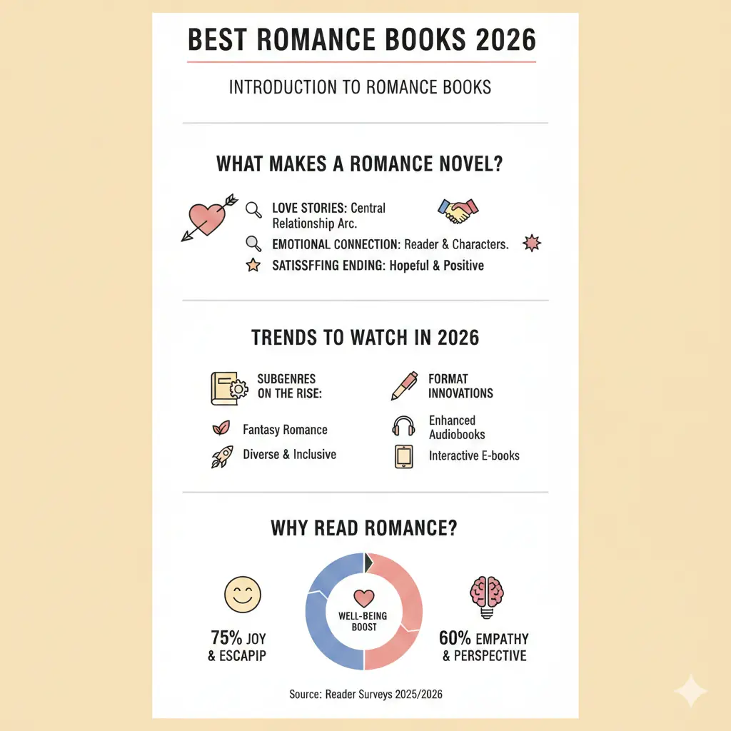 Infographic: Best Romance Books 2026 — key facts and figures at a glance