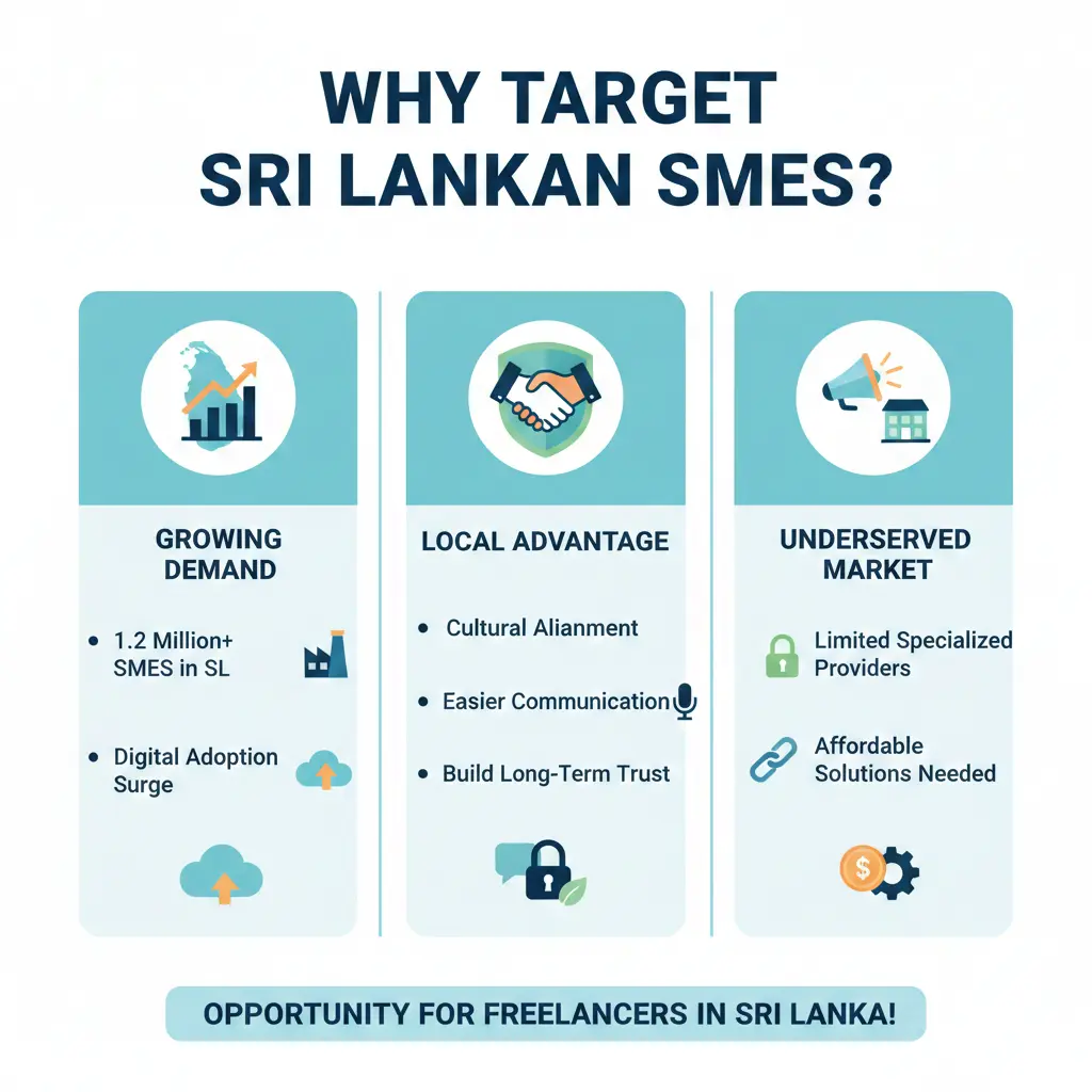 Infographic: Freelancing for Local SMEs: How to Find & Serve Sri Lankan Small Businesses — key facts and figures at a glance