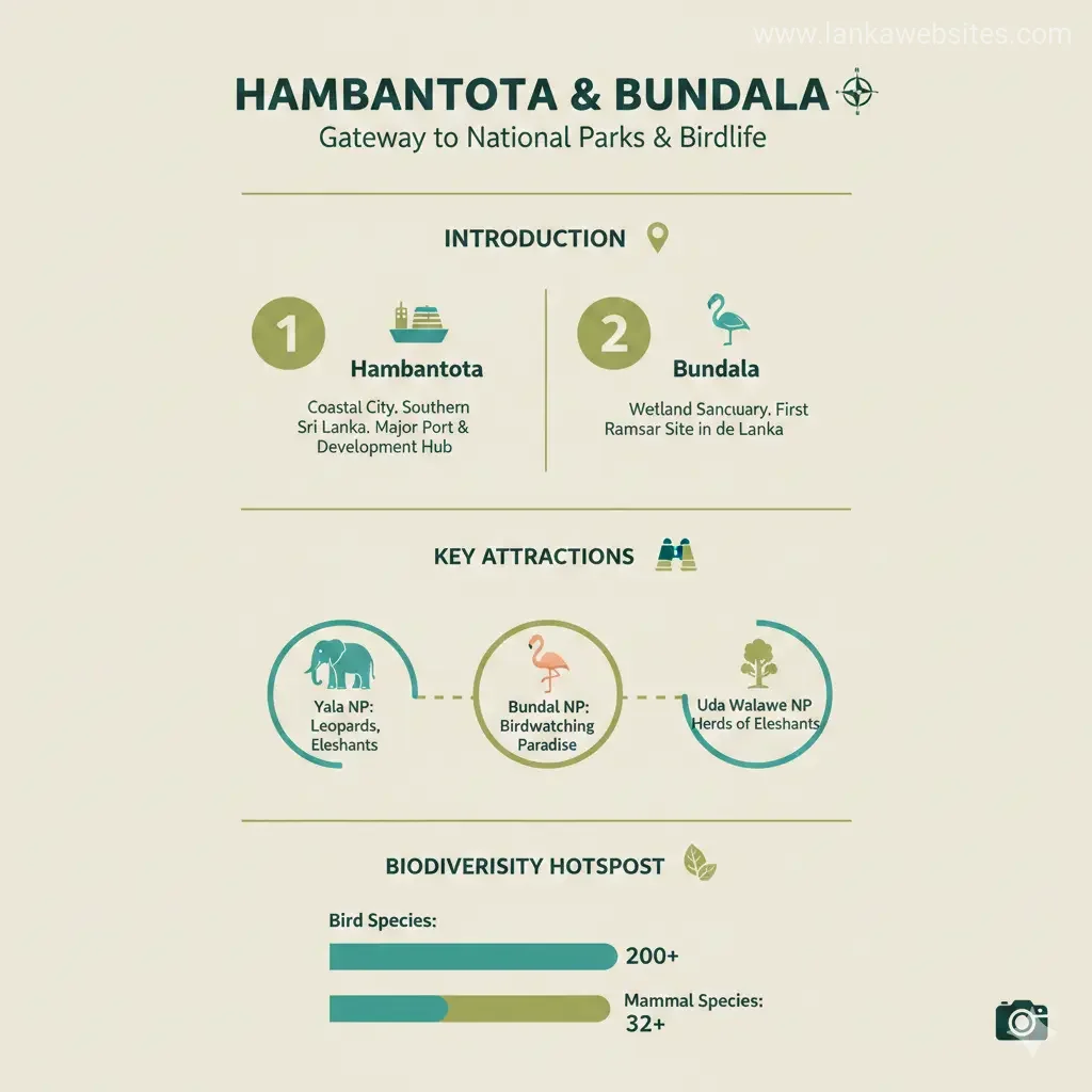 Infographic: Hambantota & Bundala: Gateway to National Parks and Birdlife — key facts and figures at a glance