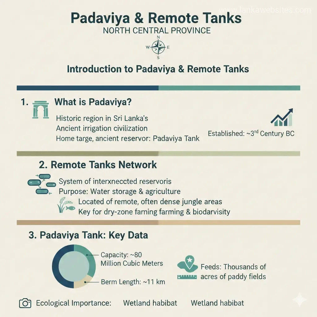 Infographic: Padaviya & Remote Tanks of the North Central Province — key facts and figures at a glance