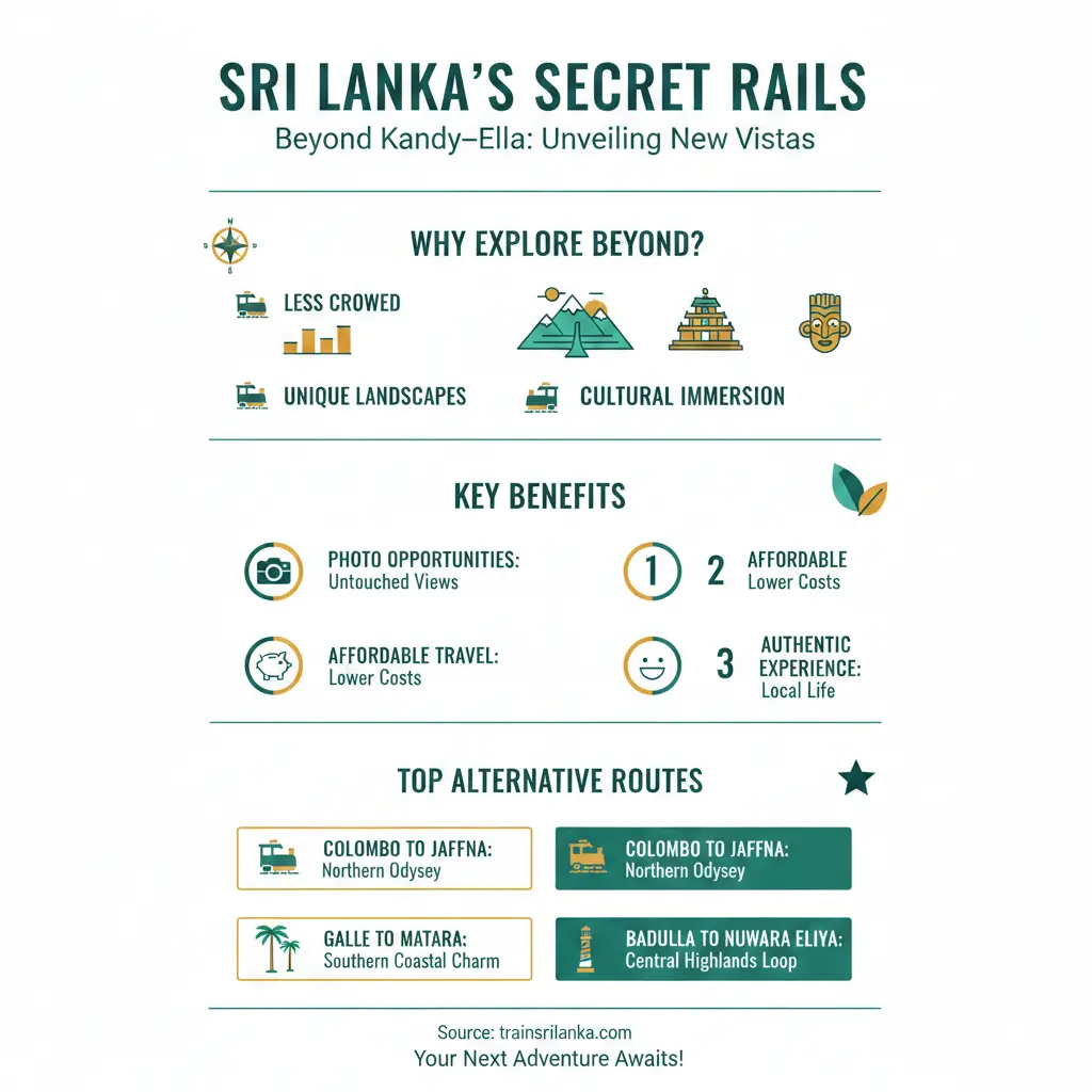 Infographic: Scenic Train Routes in Sri Lanka Beyond Kandy–Ella — key facts and figures at a glance