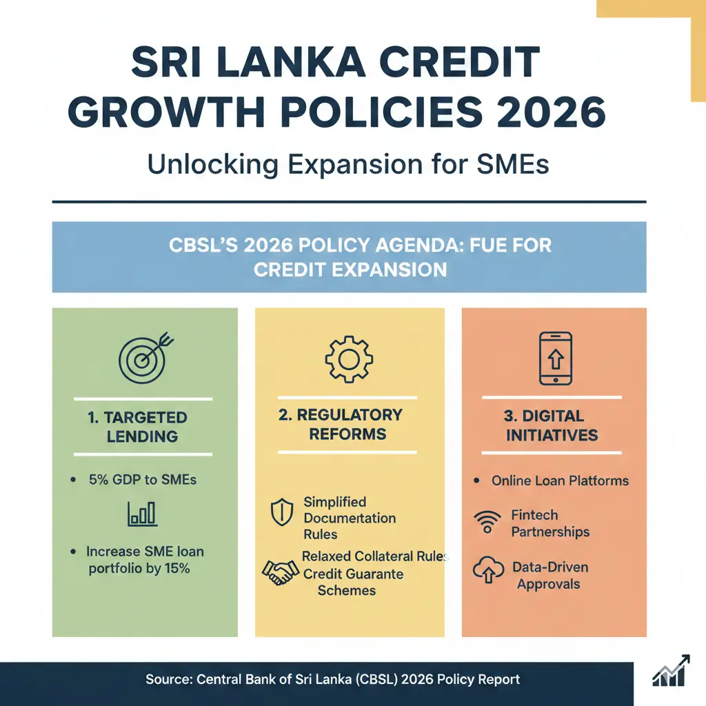 Infographic: Sri Lanka Credit Growth Policies 2026: Unlocking Expansion for SMEs — key facts and figures at a glance