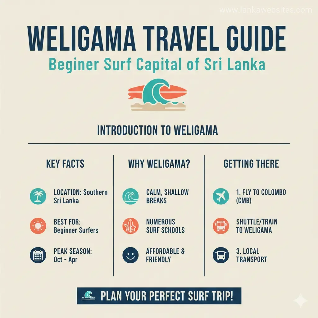 Infographic: Weligama Travel Guide: Beginner Surf Capital of Sri Lanka — key facts and figures at a glance